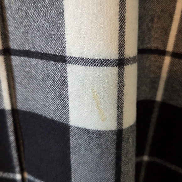 MaxMara Women's Wool Plaid Fall Winter Midi Sleeveless Professional Dress Sz 14 - Picture 15 of 16